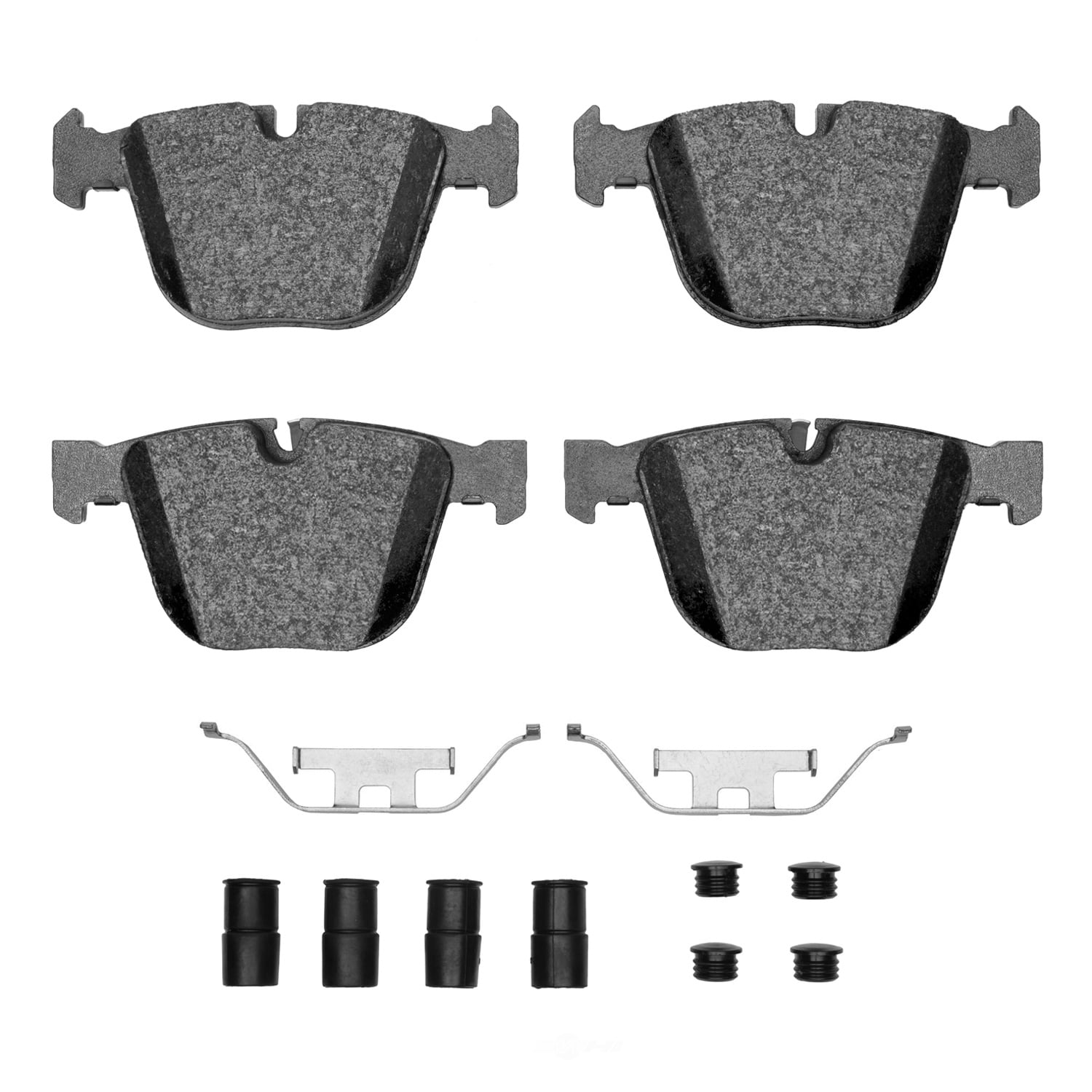 Dynamic Friction Company 1552-0919-11 DFC 5000 Advanced Brake Pads - Low Metallic and Hardware Kit