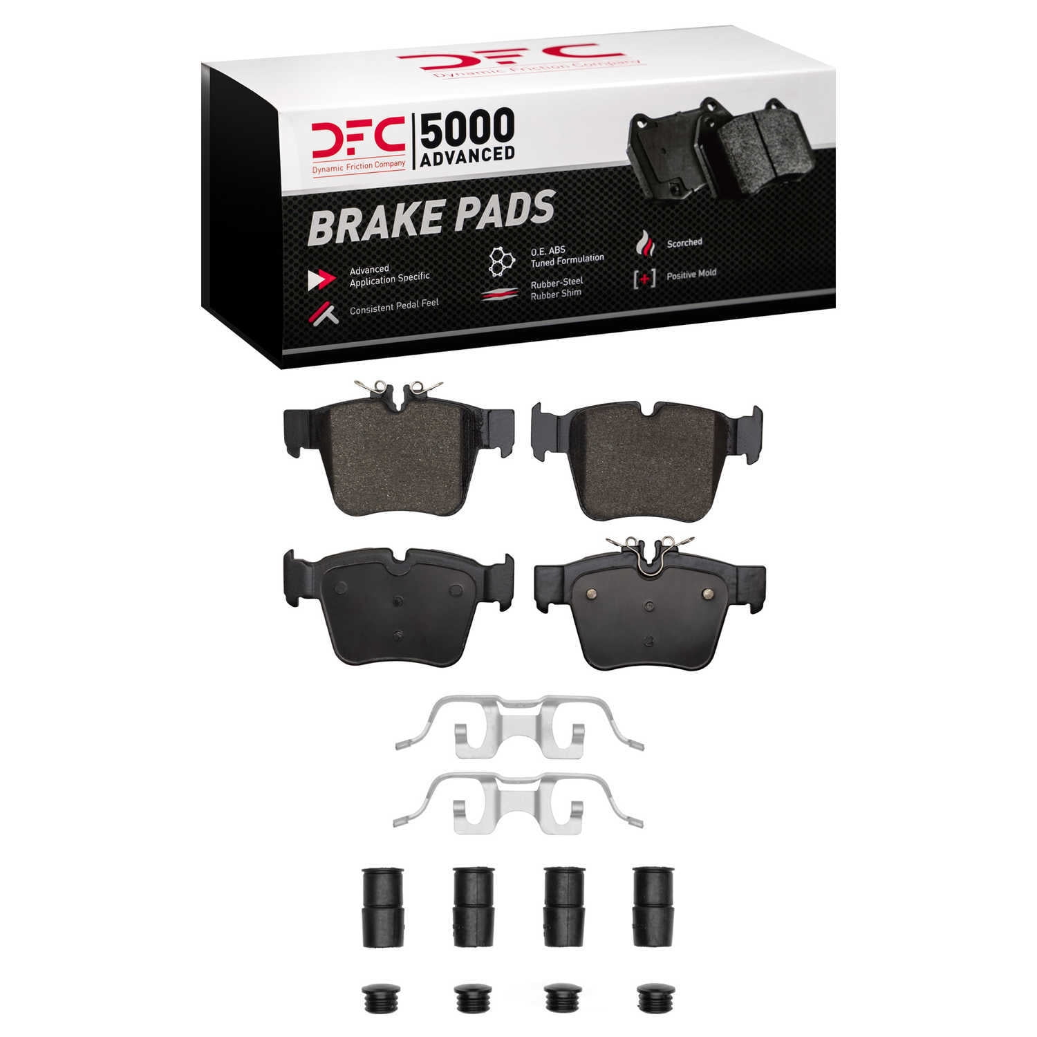 DFC 5000 Euro Ceramic Brake Pads and Hardware Kit - Archived 1552-1872-01 DFC 5000 Advanced Brake