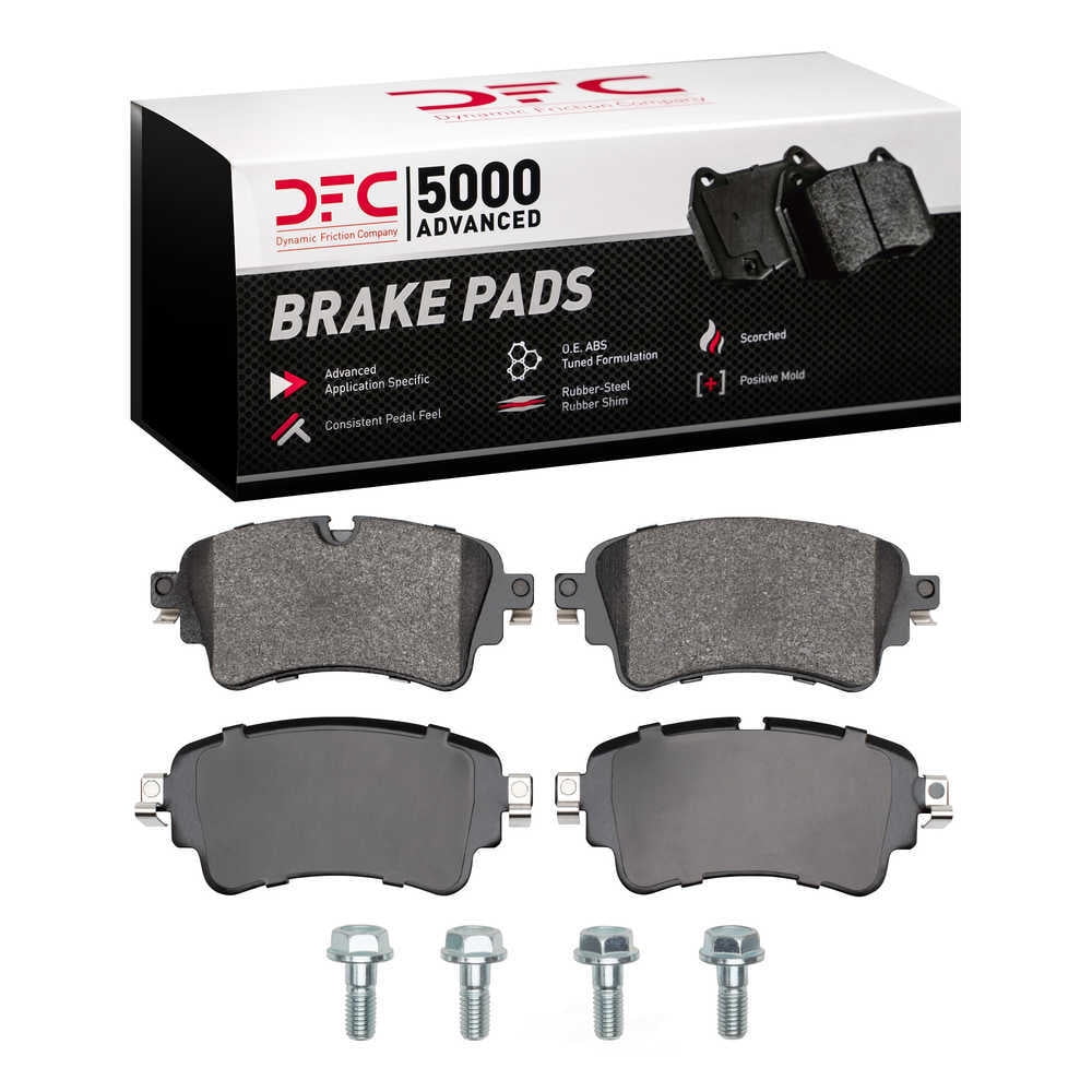 Dynamic Friction Company 1552-1898-01 DFC 5000 Advanced Brake Pads - Low Metallic and Hardware Kit