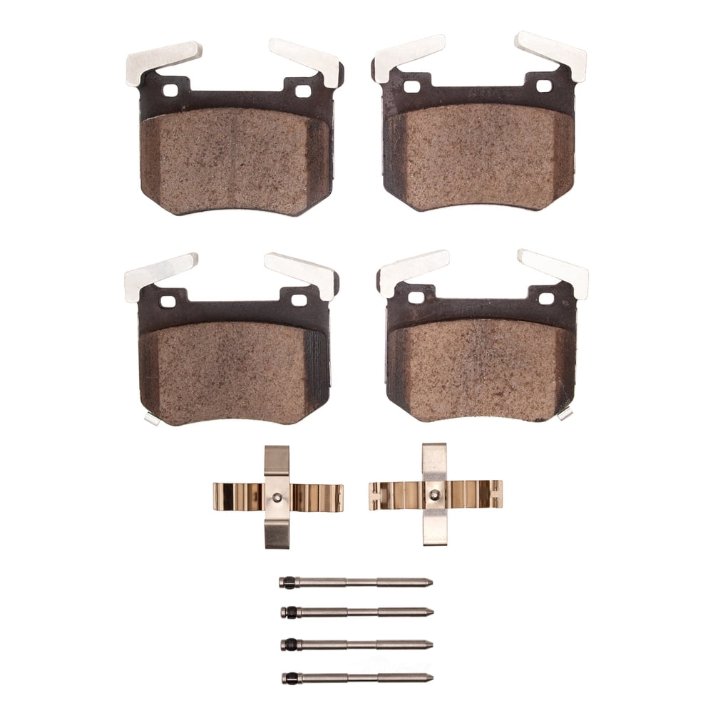 Dynamic Friction Company 1552-2144-01 DFC 5000 Advanced Brake Pads - Low Metallic and Hardware Kit
