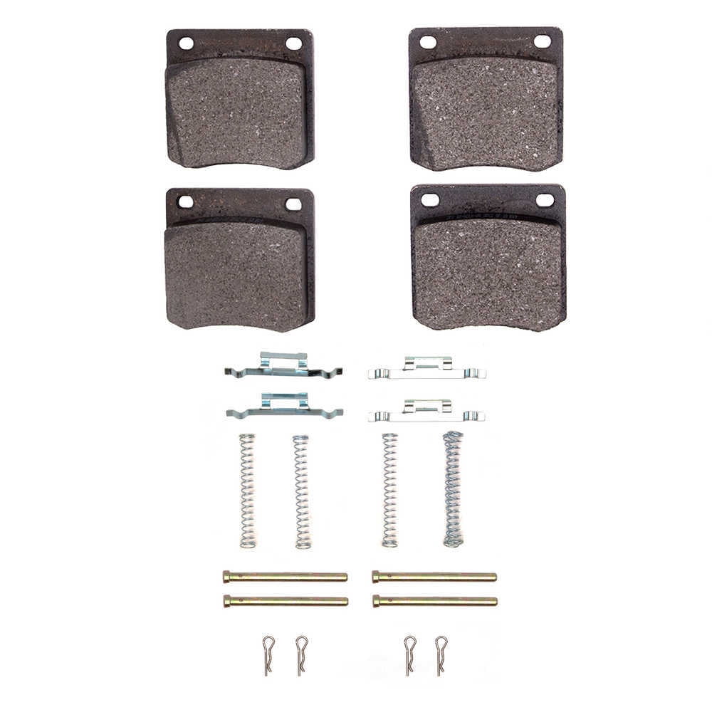 Dynamic Friction Company 1551-0213-01 DFC 5000 Advanced Brake Pads - Semi Metallic and Hardware Kit