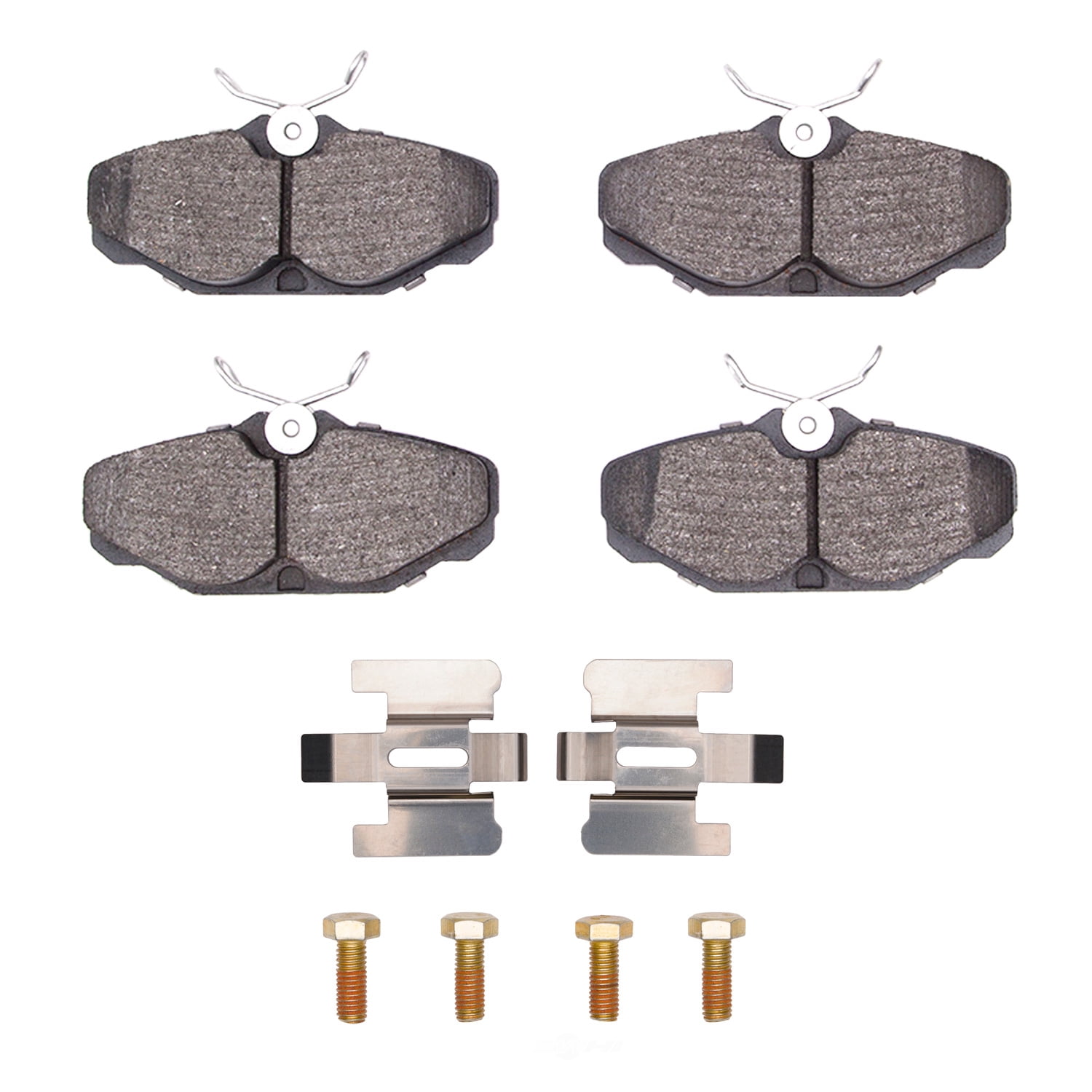 Dynamic Friction Company 1551-0610-01 DFC 5000 Advanced Brake Pads - Semi Metallic and Hardware Kit
