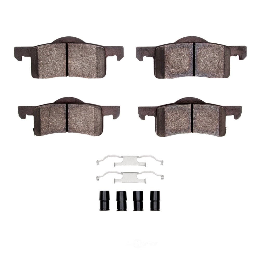 Dynamic Friction Company 1551-0935-01 DFC 5000 Advanced Brake Pads - Semi Metallic and Hardware Kit