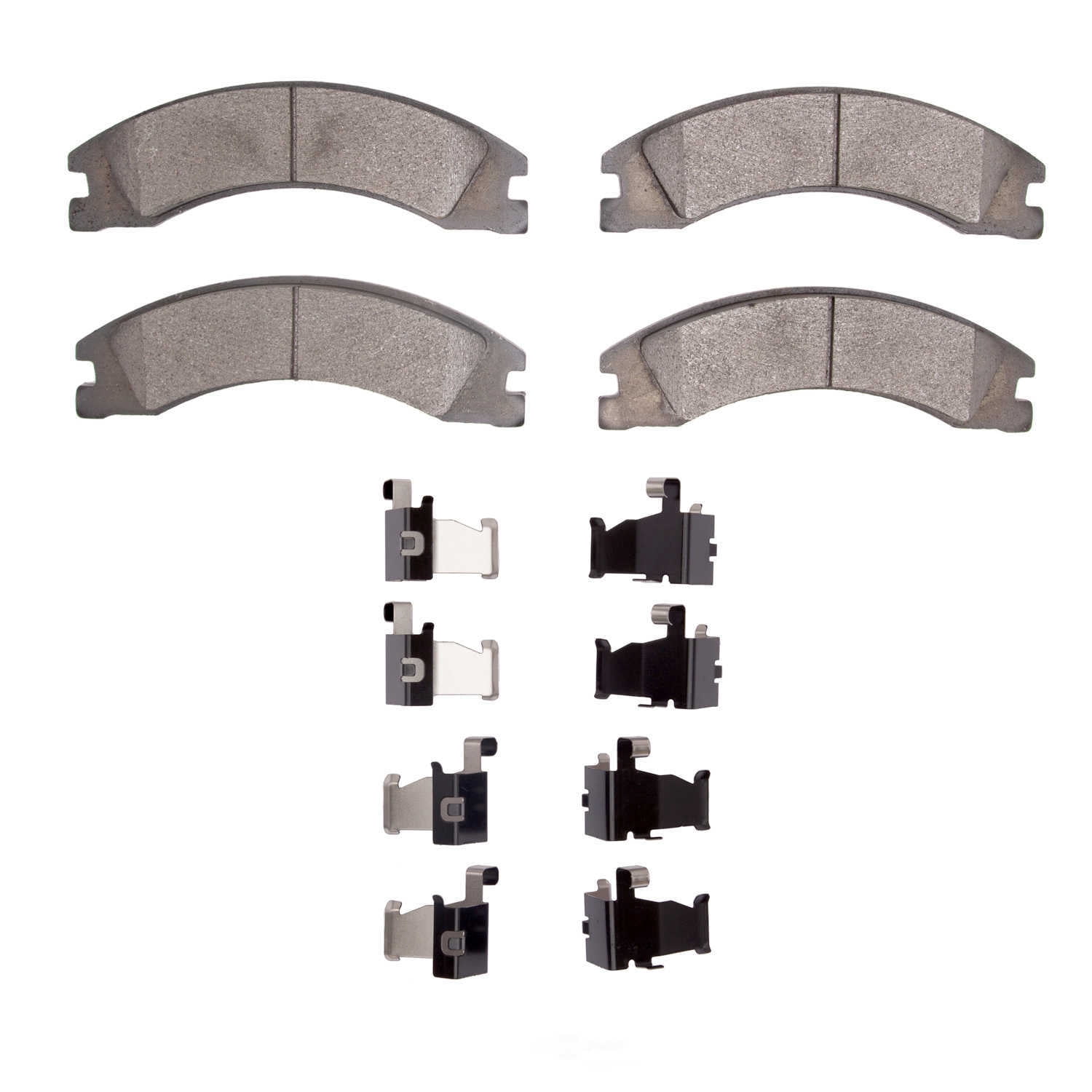 Dynamic Friction Company 1551-1330-01 DFC 5000 Advanced Brake Pads - Semi Metallic and Hardware Kit