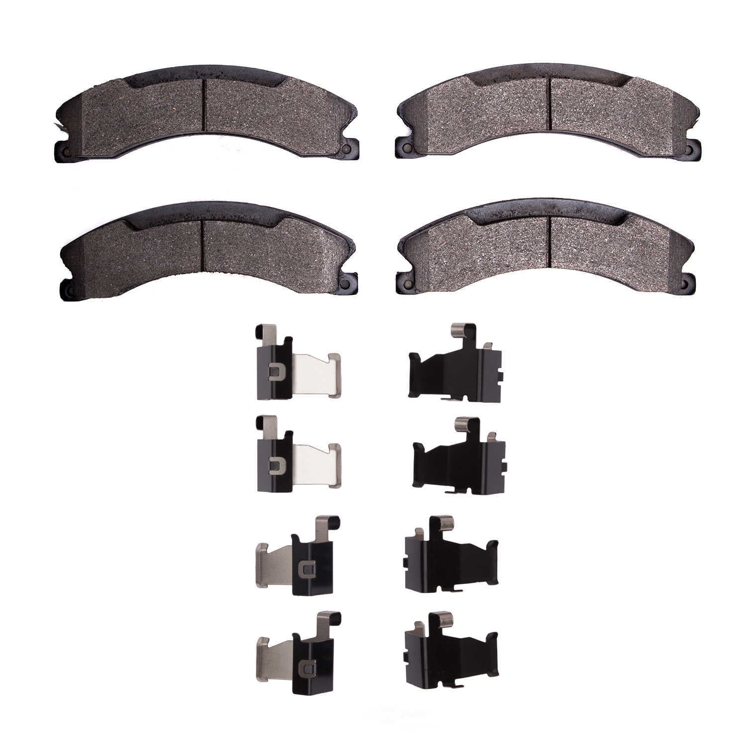 Dynamic Friction Company 1552-1565-01 DFC 5000 Advanced Brake Pads - Semi Metallic and Hardware Kit
