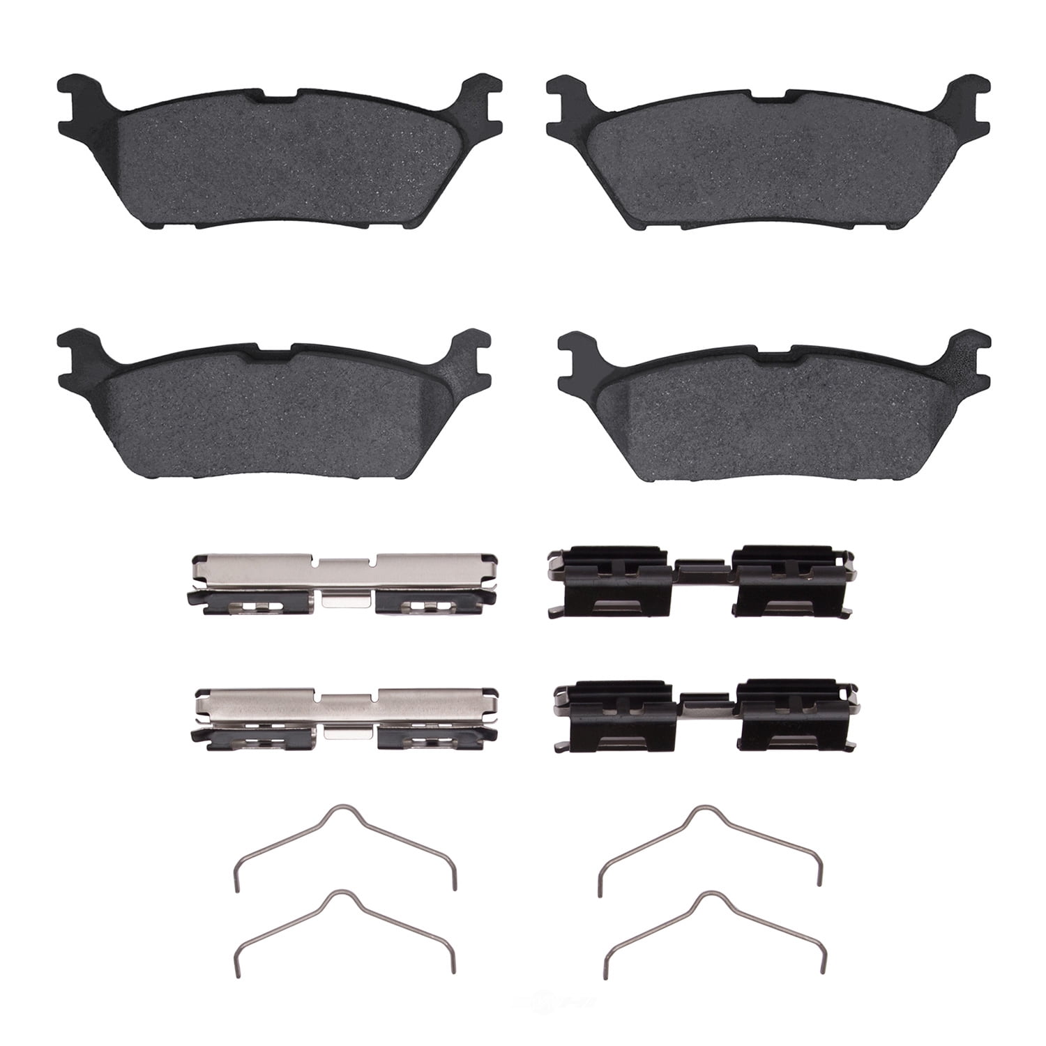 Dynamic Friction Company 1552-2383-01 DFC 5000 Advanced Brake Pads - Semi Metallic and Hardware Kit