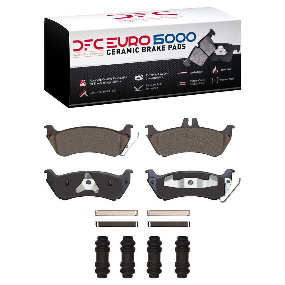 Dynamic Friction Company 1600-0875-01 DFC EURO 5000 Ceramic Brake Pads and Hardware Kit