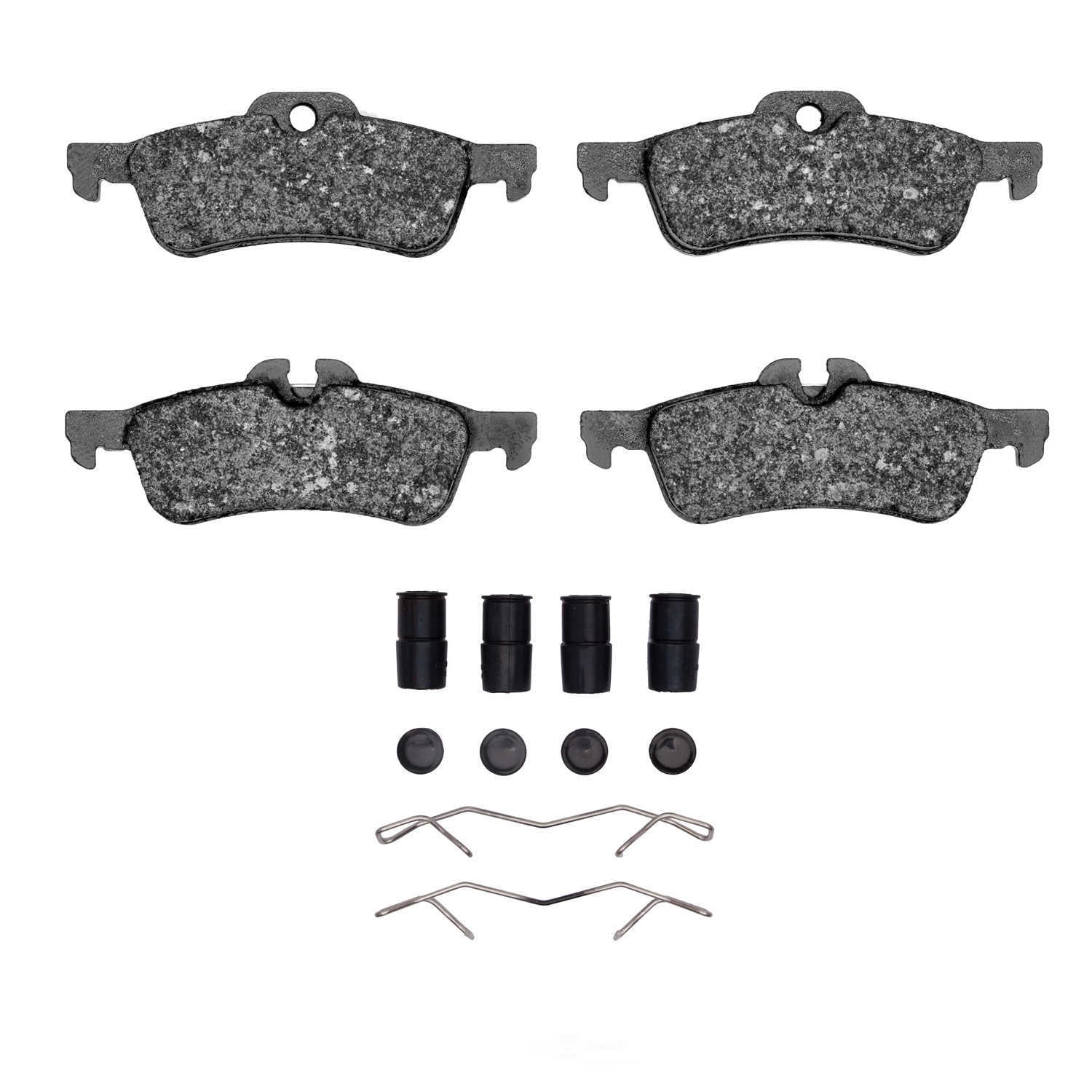 Dynamic Friction Company 1600-1060-01 DFC EURO 5000 Ceramic Brake Pads and Hardware Kit