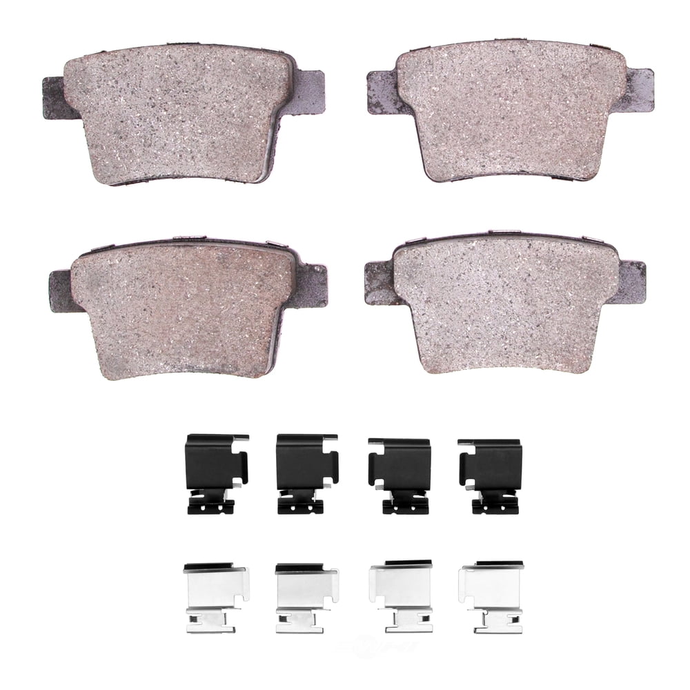 Dynamic Friction Company 1600-1071-01 DFC 5000 Euro Ceramic Brake Pads and Hardware Kit