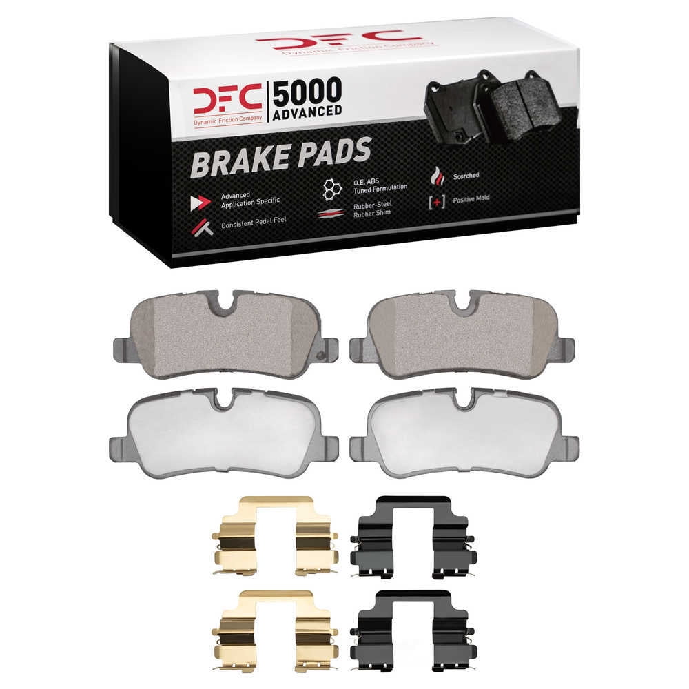 Dynamic Friction Company 1600-1099-01 DFC EURO 5000 Ceramic Brake Pads and Hardware Kit