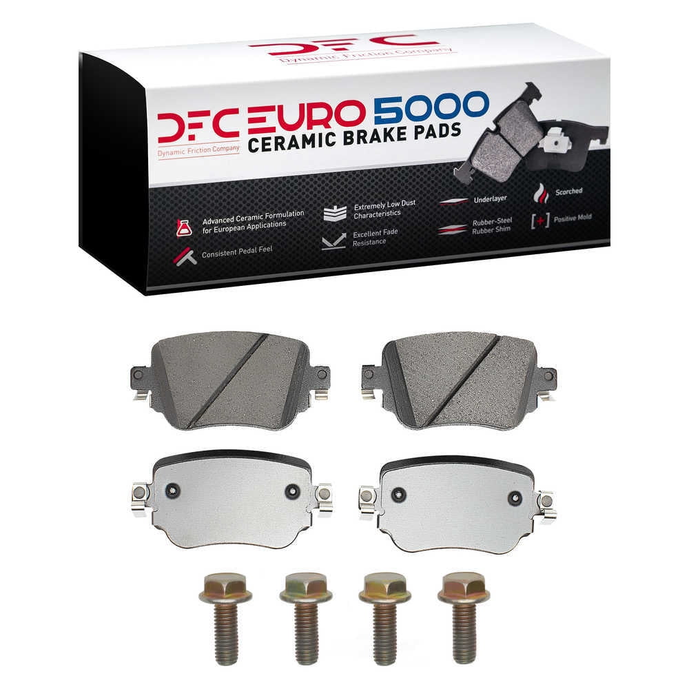 Dynamic Friction Company 1600-1779-01 DFC EURO 5000 Ceramic Brake Pads and Hardware Kit