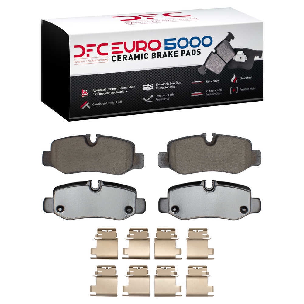Dynamic Friction Company 1600-1893-01 DFC EURO 5000 Ceramic Brake Pads and Hardware Kit
