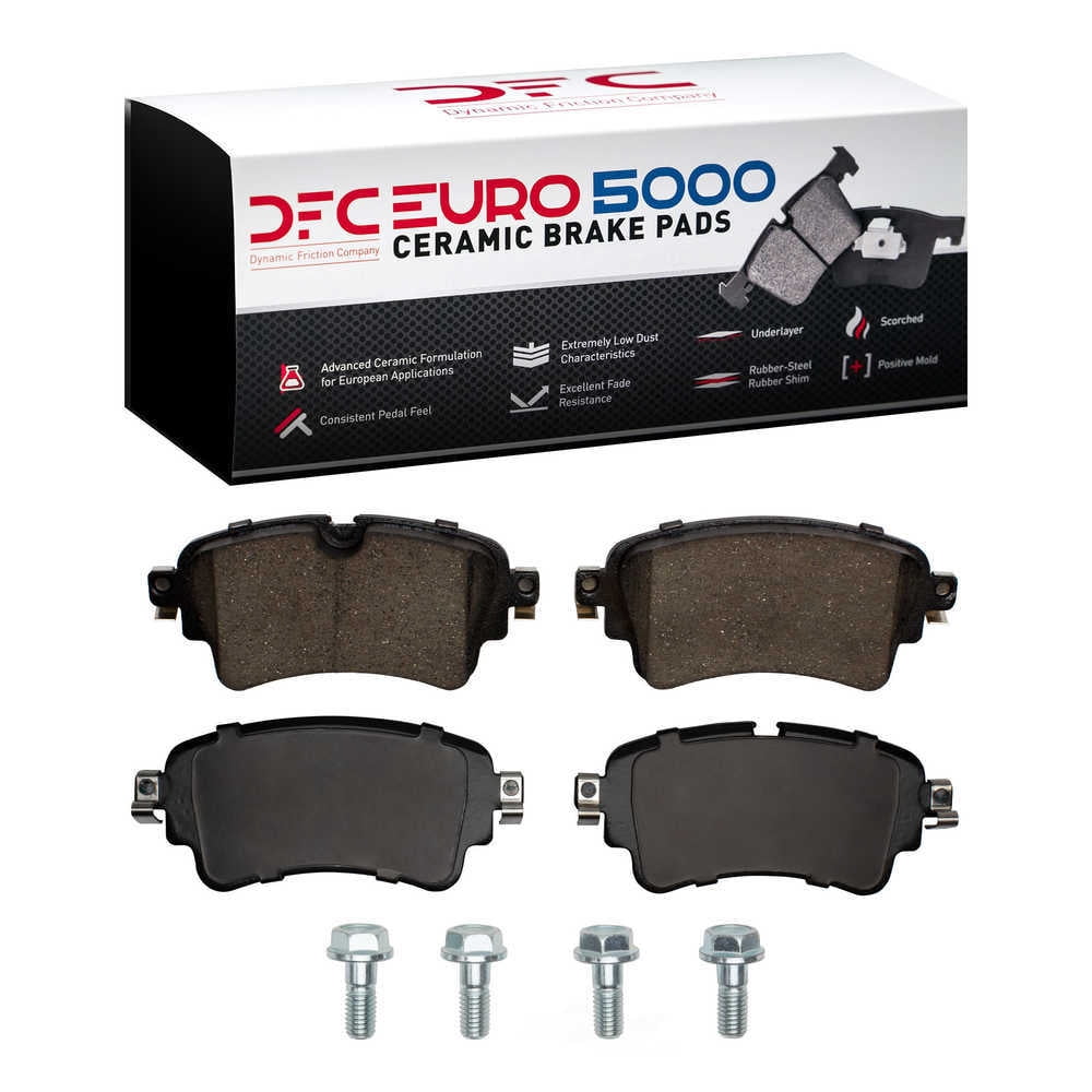Dynamic Friction Company 1600-1898-01 DFC EURO 5000 Ceramic Brake Pads and Hardware Kit