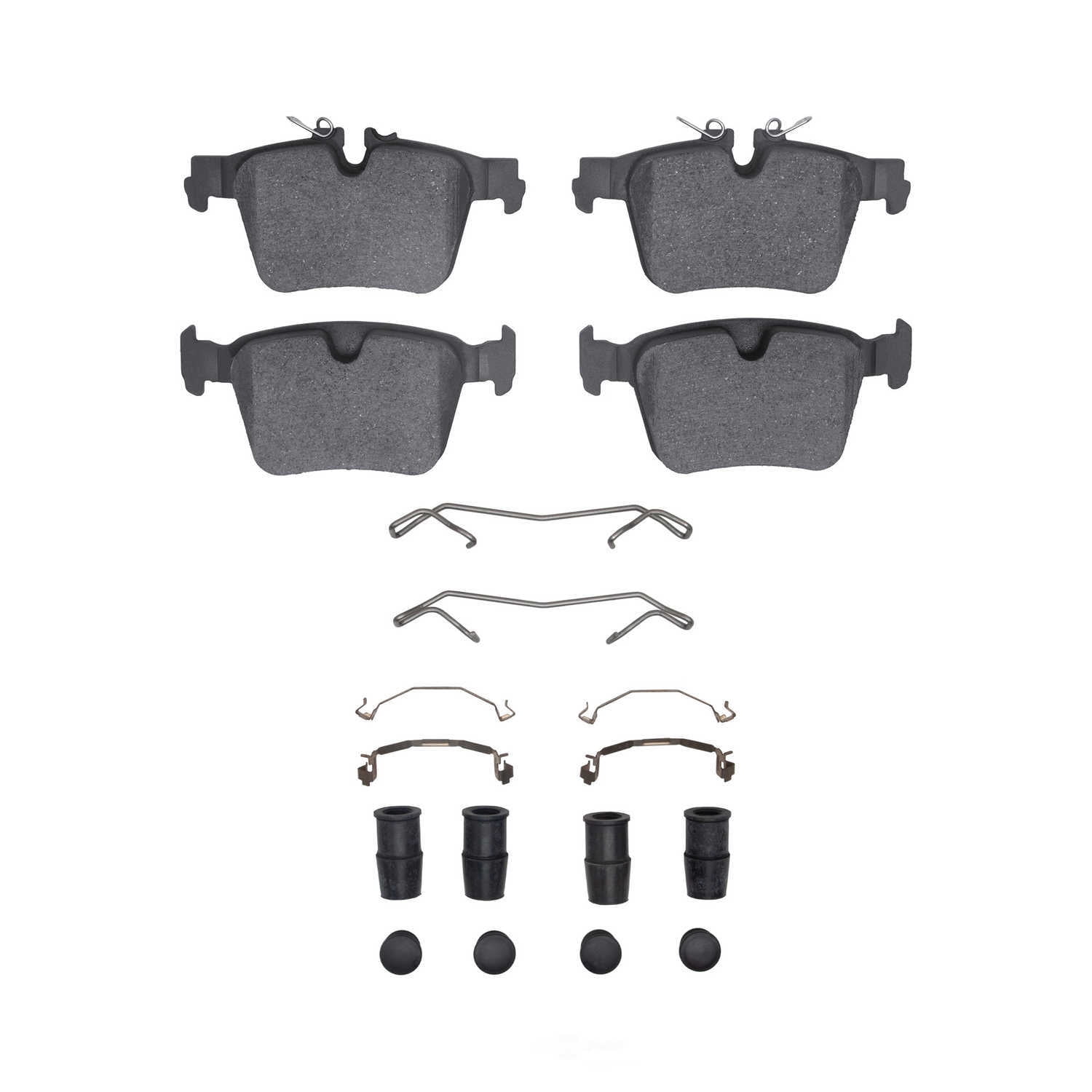 Dynamic Friction Company 1600-2409-01 DFC EURO 5000 Ceramic Brake Pads and Hardware Kit