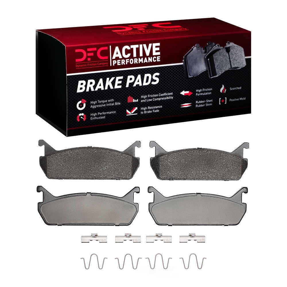 DFC 5000 Euro Ceramic Brake Pads and Hardware Kit - Archived 1115-0458-01 DFC Active Performance