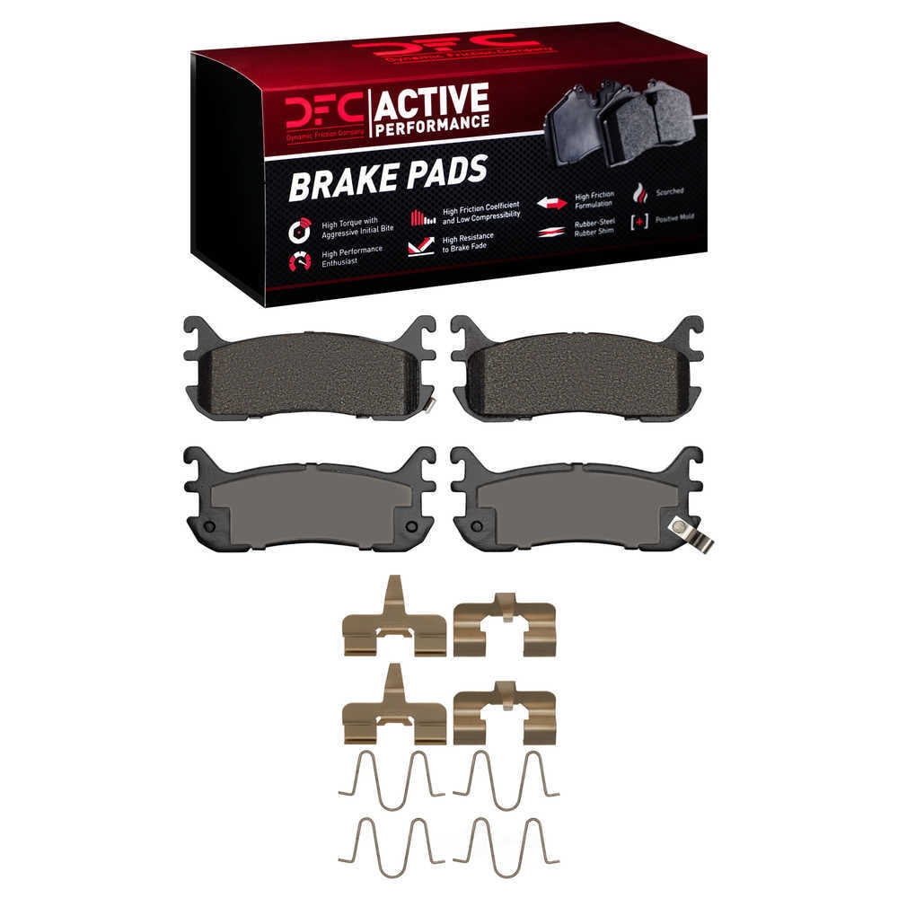 Dynamic Friction Company 1115-0636-01 DFC Active Performance Pads and Hardware Kit