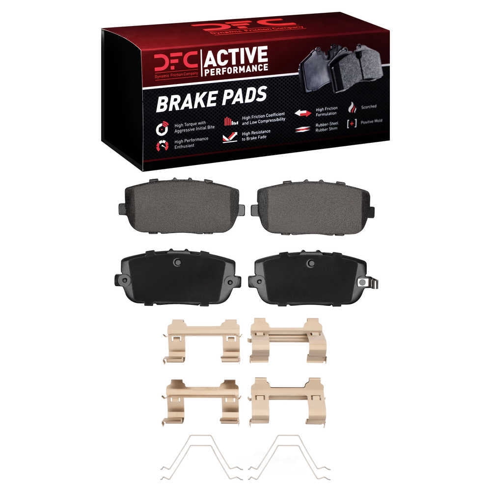DFC 5000 Euro Ceramic Brake Pads and Hardware Kit - Archived 1115-1180-01 DFC Active Performance