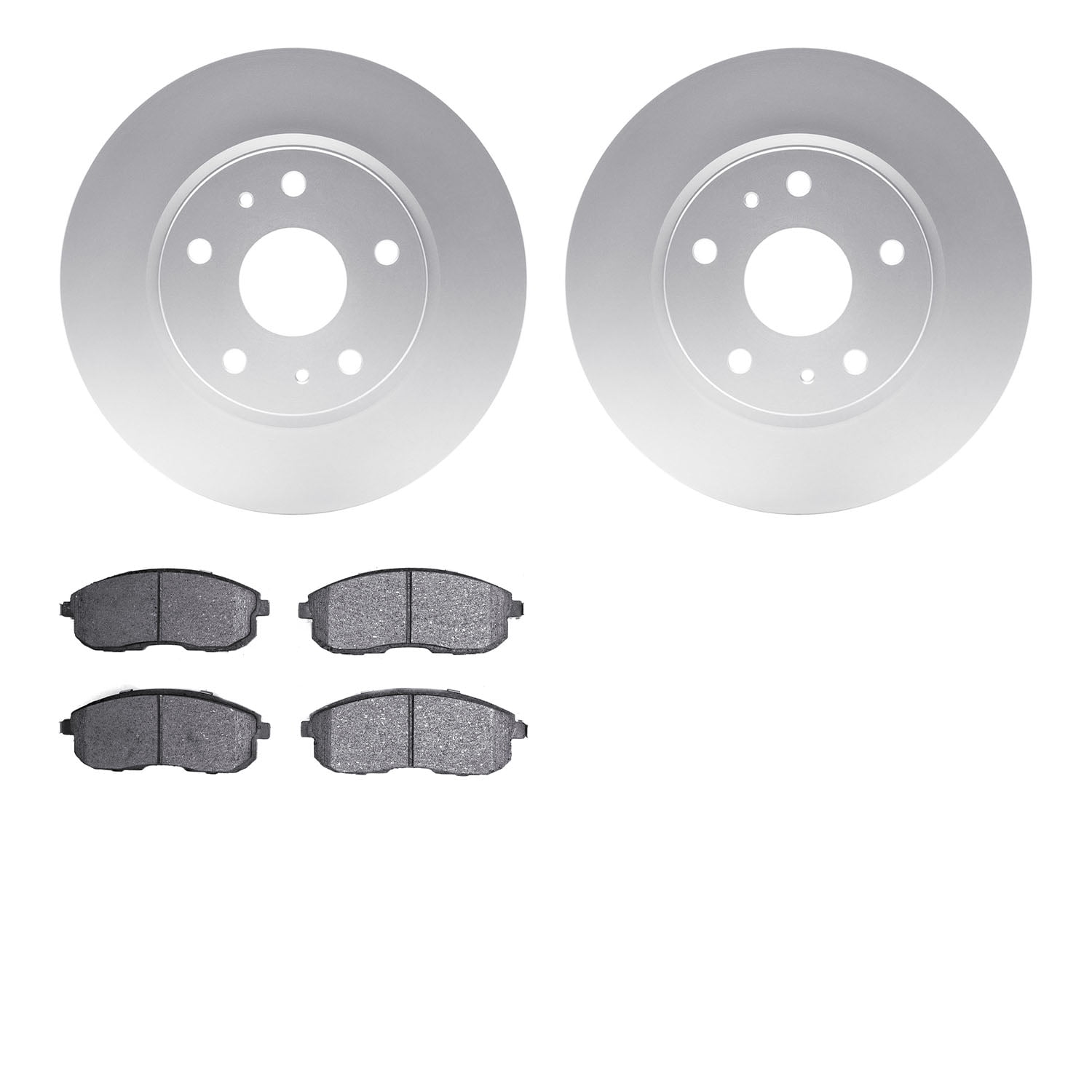 Dynamic Friction Company Rear Brake Geospec Rotors with 5000 Advanced Brake Pads - 4502-31615
