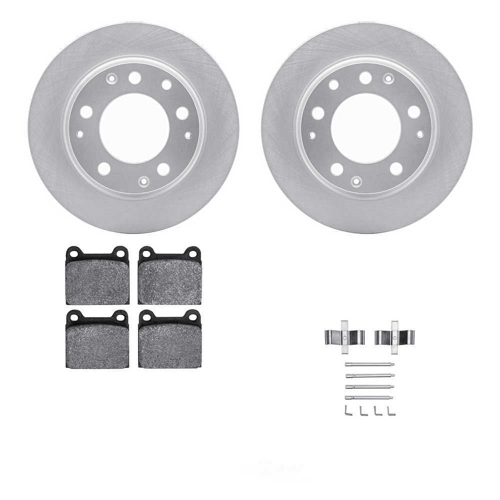 Dynamic Friction Company 4612-02004 DFC Geospec Rotors with EURO 5000 Ceramic Brake Pads includes