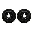 thumbnail image 1 of Dynamic Friction Company Rear Brake Rotors-Drilled and Slotted-Black 8002-03064, 1 of 3