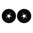 thumbnail image 1 of Dynamic Friction Company Rear Brake Rotors-Drilled and Slotted-Black 8002-20030, 1 of 3