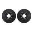 thumbnail image 1 of Dynamic Friction Company Rear Brake Rotors-Drilled and Slotted-Black 8002-31087, 1 of 3