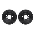thumbnail image 1 of Dynamic Friction Company Rear Brake Rotors-Drilled and Slotted-Black 8002-45015, 1 of 3