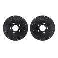 thumbnail image 1 of Dynamic Friction Company Rear Brake Rotors-Drilled and Slotted-Black 8002-54199, 1 of 3