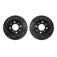 thumbnail image 1 of Dynamic Friction Company Rear Brake Rotors-Drilled and Slotted-Black 8002-59047, 1 of 3