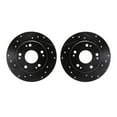 thumbnail image 1 of Dynamic Friction Company Rear Brake Rotors-Drilled and Slotted-Black 8002-59055, 1 of 3