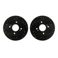 thumbnail image 1 of Dynamic Friction Company Rear Brake Rotors-Drilled and Slotted-Black 8002-67088, 1 of 3