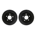 thumbnail image 1 of Dynamic Friction Company Rear Brake Rotors-Drilled and Slotted-Black 8002-73058, 1 of 3
