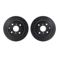 thumbnail image 1 of Dynamic Friction Company Rear Brake Rotors-Drilled and Slotted-Black 8002-76136, 1 of 3