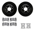 thumbnail image 1 of Dynamic Friction Company Rear Brake Rotors-Drilled and Slotted-Black with 5000 Advanced Brake Pads includes Hardware 8512-02016, 1 of 3