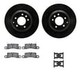 thumbnail image 1 of Dynamic Friction Company Rear Brake Rotors-Drilled and Slotted-Black with 5000 Advanced Brake Pads includes Hardware 8512-02139, 1 of 3