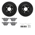 thumbnail image 1 of Dynamic Friction Company Rear Brake Rotors-Drilled and Slotted-Black with 5000 Advanced Brake Pads includes Hardware 8512-31053, 1 of 3