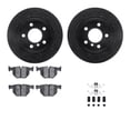 thumbnail image 1 of Dynamic Friction Company Rear Brake Rotors-Drilled and Slotted-Black with 5000 Advanced Brake Pads includes Hardware 8512-31081, 1 of 3