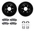 thumbnail image 1 of Dynamic Friction Company Rear Brake Rotors-Drilled and Slotted-Black with 5000 Advanced Brake Pads includes Hardware 8512-48043, 1 of 3