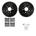 thumbnail image 1 of Dynamic Friction Company Rear Brake Rotors-Drilled and Slotted-Black with 5000 Advanced Brake Pads includes Hardware 8512-63009, 1 of 3