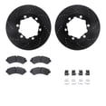 thumbnail image 1 of Dynamic Friction Company Rear Brake Rotors-Drilled and Slotted-Black with 5000 Advanced Brake Pads includes Hardware 8512-63538, 1 of 3