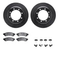 thumbnail image 1 of Dynamic Friction Company Rear Brake Rotors-Drilled and Slotted-Black with 5000 Advanced Brake Pads includes Hardware 8512-99592, 1 of 3