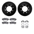 thumbnail image 1 of Dynamic Friction Company Rear Brake Rotors-Drilled and Slotted-Black with Ultimate Duty Performance Brake Pads includes Hardware 8412-46006, 1 of 3
