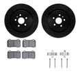 thumbnail image 1 of Dynamic Friction Company Rear Brake Rotors-Drilled and Slotted-Black with Ultimate Duty Performance Brake Pads includes Hardware 8412-47008, 1 of 3
