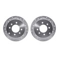 thumbnail image 1 of Dynamic Friction Company Rear Brake Rotors-Drilled and Slotted-Silver 7002-03056, 1 of 3