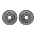thumbnail image 1 of Dynamic Friction Company Rear Brake Rotors-Drilled and Slotted-Silver 7002-21025, 1 of 3