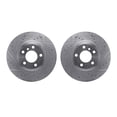 thumbnail image 1 of Dynamic Friction Company Rear Brake Rotors-Drilled and Slotted-Silver 7002-31121, 1 of 3