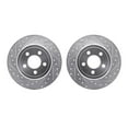 thumbnail image 1 of Dynamic Friction Company Rear Brake Rotors-Drilled and Slotted-Silver 7002-39019, 1 of 3