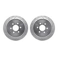 thumbnail image 1 of Dynamic Friction Company Rear Brake Rotors-Drilled and Slotted-Silver 7002-40089, 1 of 3