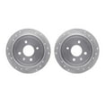 thumbnail image 1 of Dynamic Friction Company Rear Brake Rotors-Drilled and Slotted-Silver 7002-47065, 1 of 3