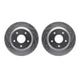 thumbnail image 1 of Dynamic Friction Company Rear Brake Rotors-Drilled and Slotted-Silver 7002-52019, 1 of 3